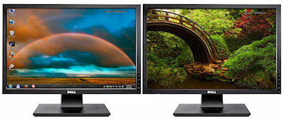 Different wallpaper on each monitor
